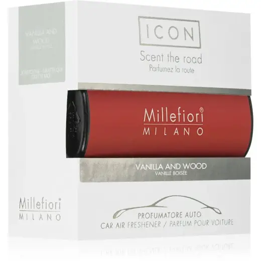Millefiori Milano Icon Vanilla & Wood Classic Car Air Freshener
