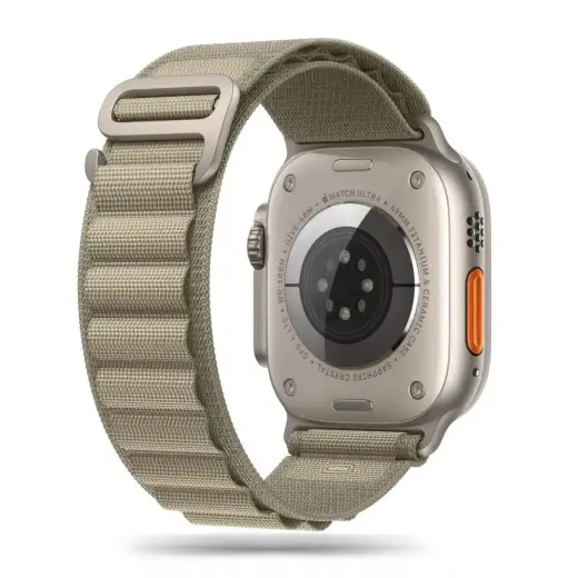 Tech-Protect Nylon Pro išmaniojo laikrodžio dirželis Apple Watch 4/5/6/7/8/9/SE/Ultra 1/2 (42/44/45/49 mm) | nailoninis | žalias