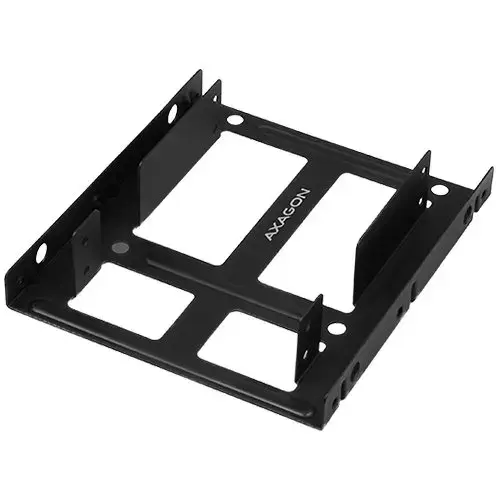Metal frame for mounting two 2.5'' disks into one 3.5'' position.