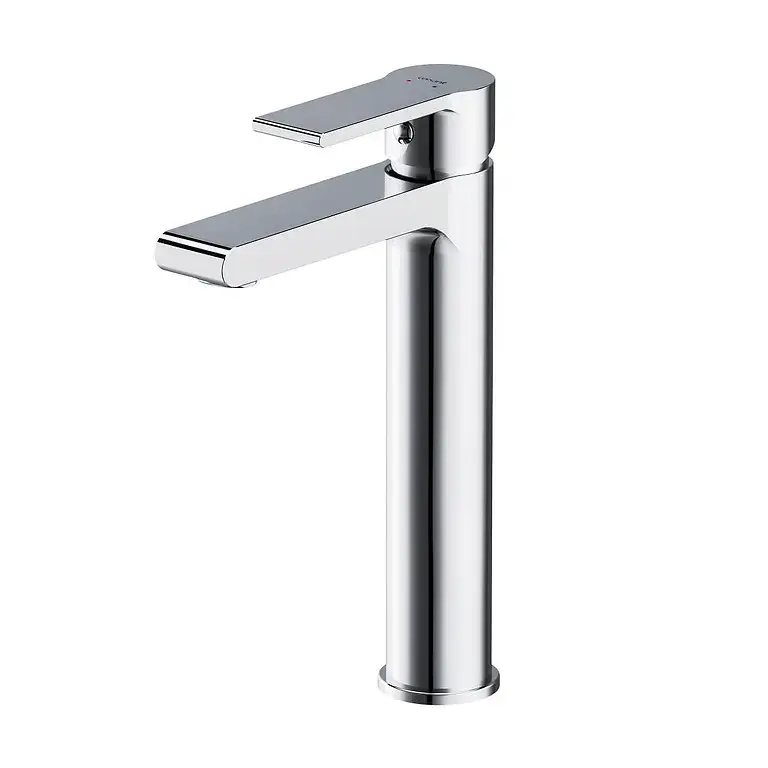 Cersanit Brasco High basin mixer tap, with Click-Klak flow, chrome