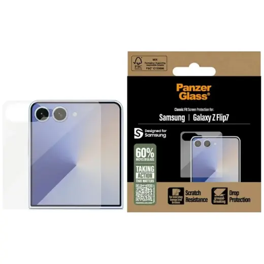 PanzerGlass Classic Fit karastatud kaitseklaas telefonile Samsung Galaxy Z Flip 7 (F766)