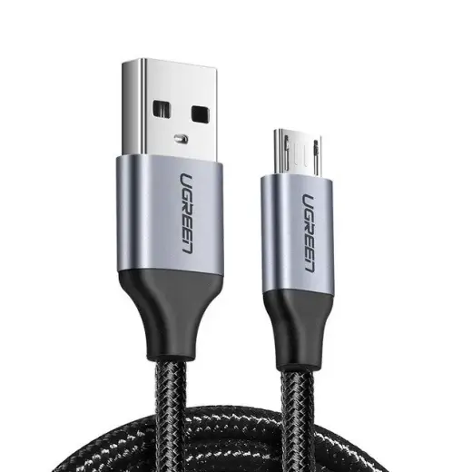 UGREEN micro USB kabelis QC 3.0 2.4A 1.5m (60147) (melns)