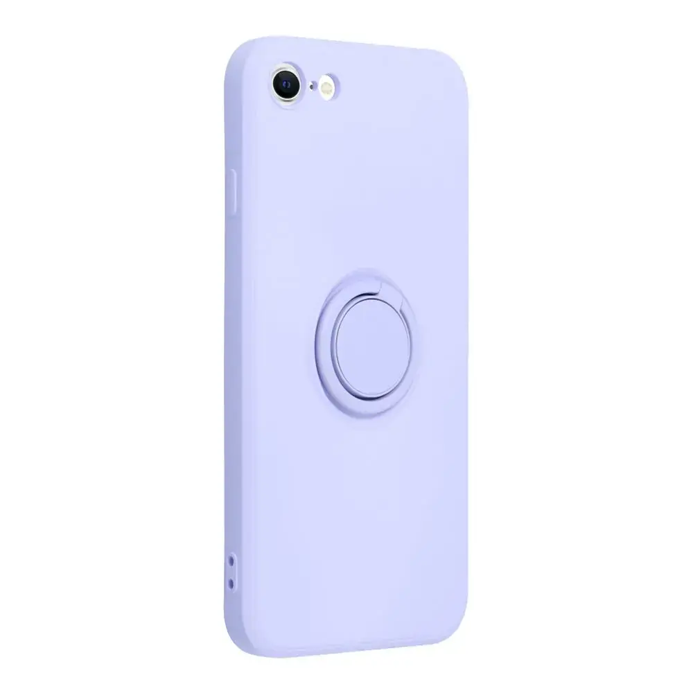 Silicone ring maciņš ar statīvu telefonam iPhone 7 | iPhone 8 | iPhone SE (2020) | iPhone SE (2022) violets