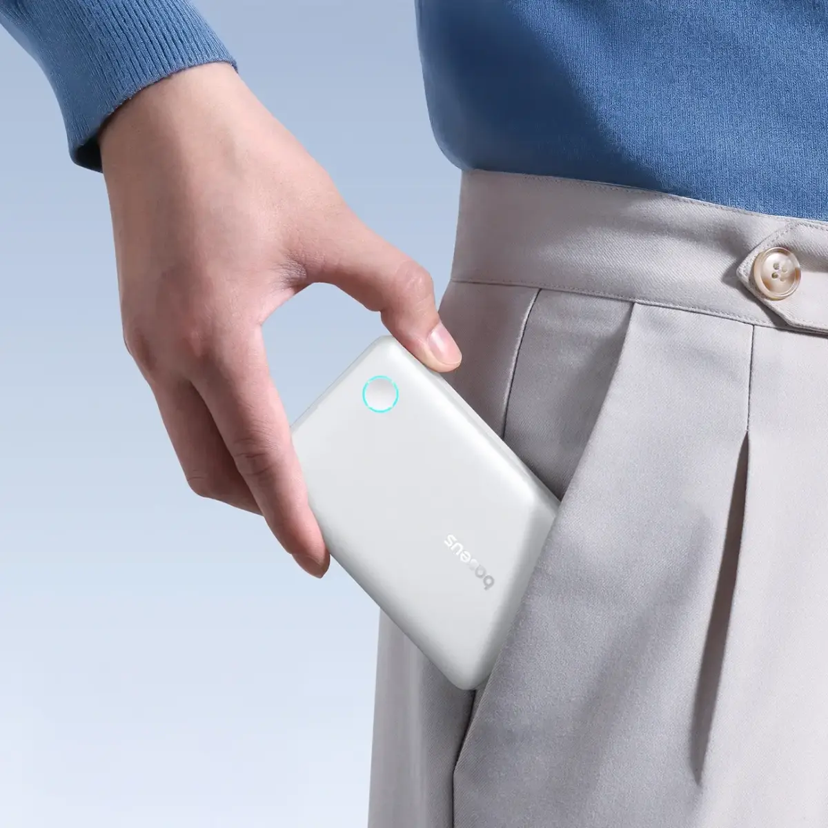 Baseus EnerFill FP11 ārējais akumulators (powerbank) | 10 000 mAh | 15W | USB-C | balts