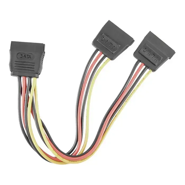 Qoltec SATA cable splitter SATA female | 2xSATA female | 0.2m
