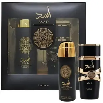 Lattafa Perfumes Asad Dárková sada EDP 100 ml a deospray 200 ml