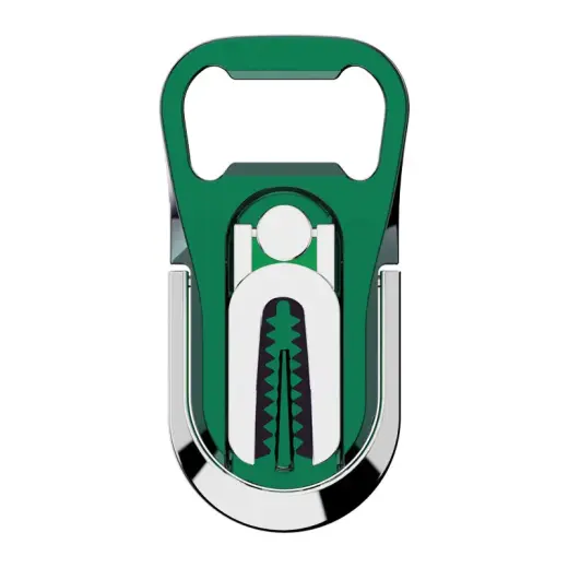3IN1 ROTATING HOLDER (BOTTLE OPENER) GREEN