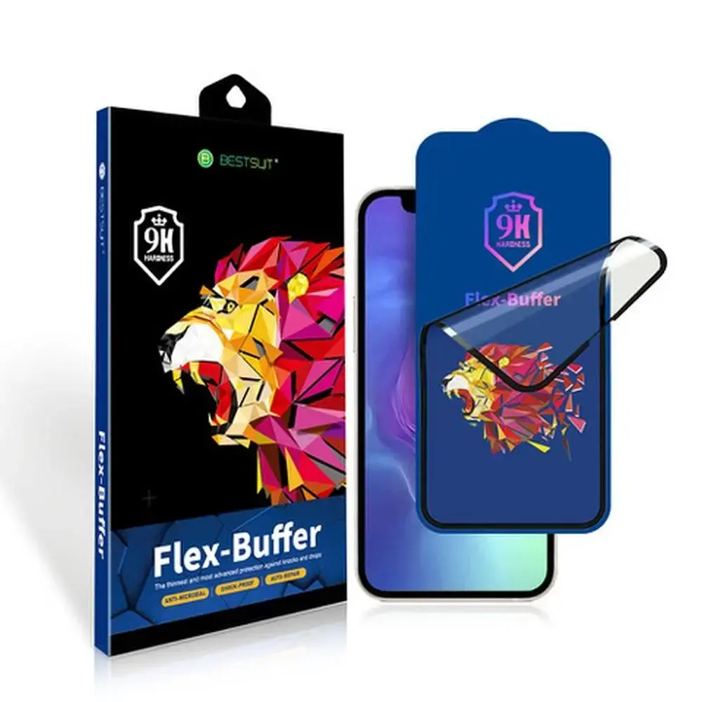 Bestsuit Flex-Buffer Hybrid Glass 5D aizsargstikls telefona ekrānam iPhone 12 Mini