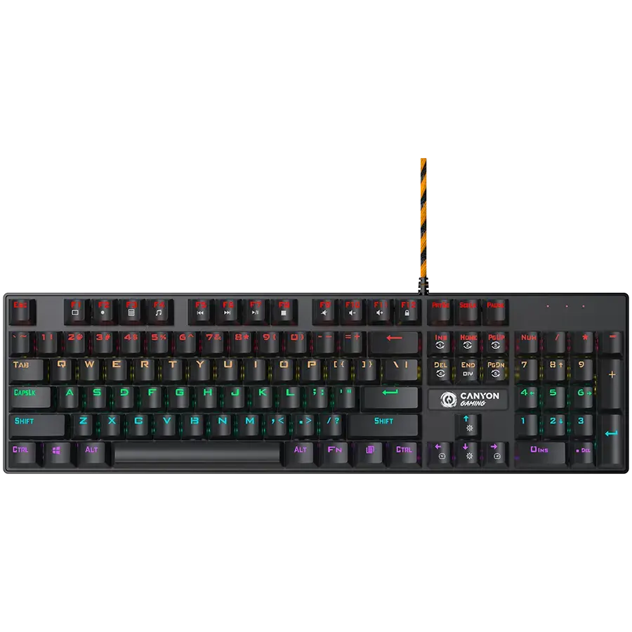 CANYON keyboard Deimos GK-4 Rainbow US Wired Black