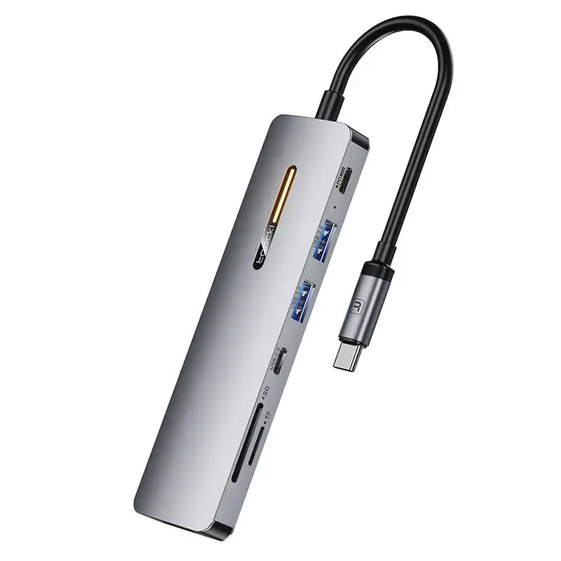 Toocki dokstacija Type-C 7in1 (pelēka)