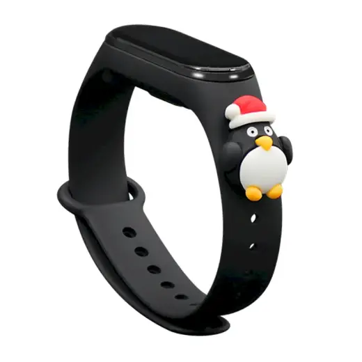 Fusion Xmas Penguin band for Xiaomi Mi Band 3 | 4 black