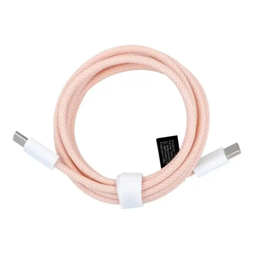 C263 data transfer and charging cable | USB-C to USB-C | PD, QC 3.0 | 60W | 1.5m | pink