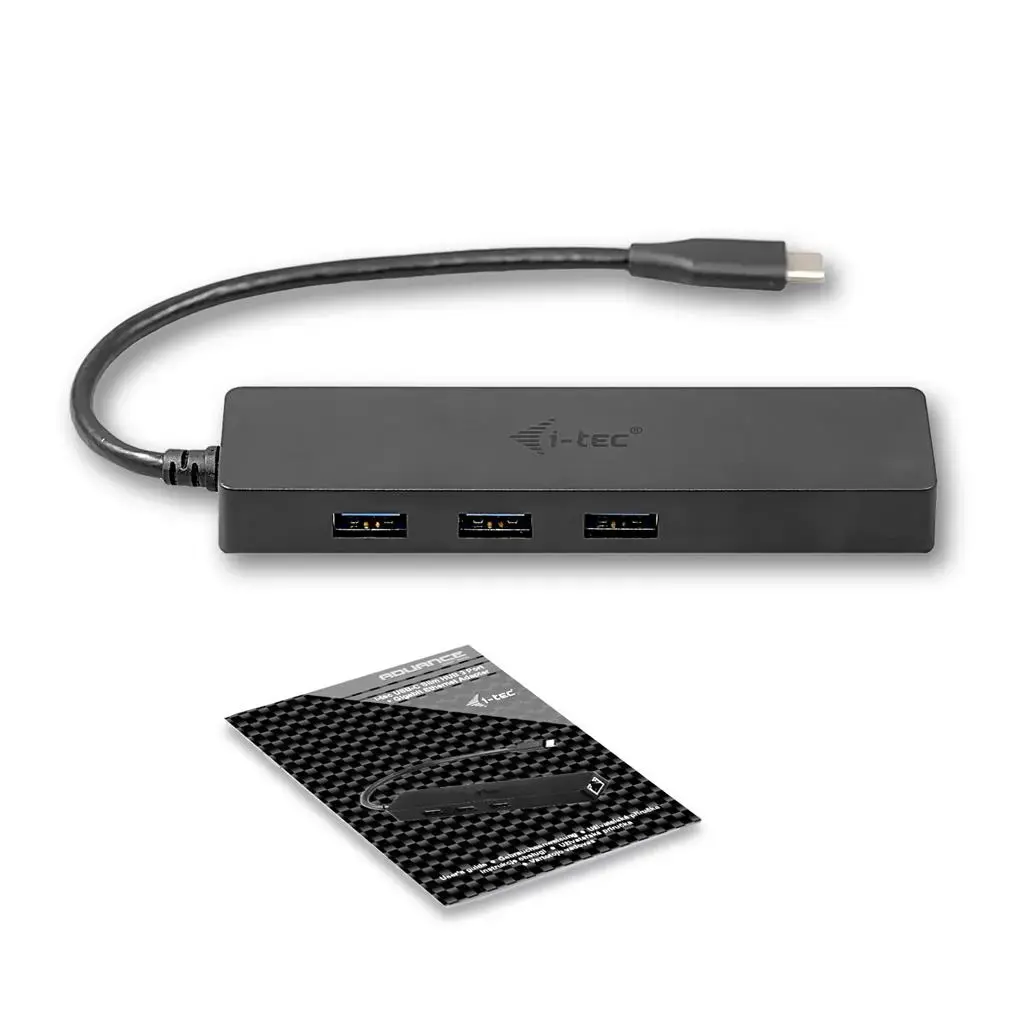 i-tec USB C Slim 3-port HUB Gigabit Ethernet USB 3.0 to RJ-45 3x USB 3.0