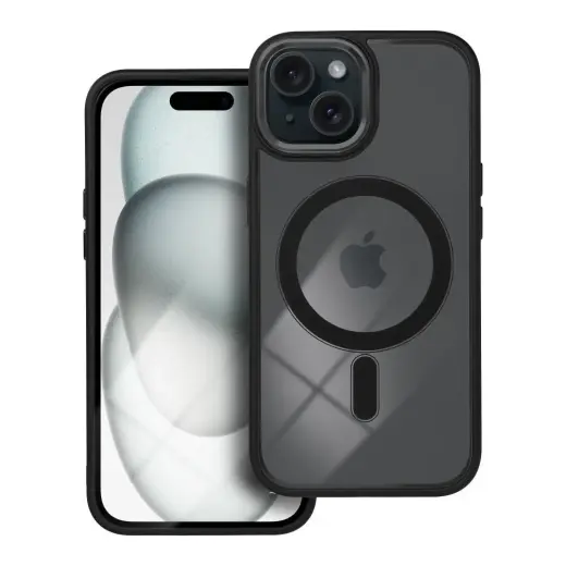 Color Edge Mag telefoni ümbris MagSafe toega iPhone 15 must