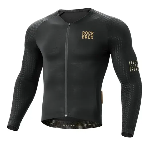 Rockbros YDCX008 Diamond Long Sleeve Cycling Jersey Size XS - Black