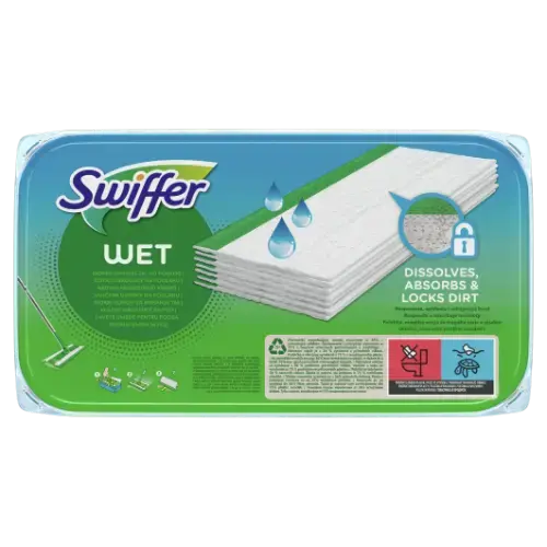 Swiffer Grīdas slotas Rezerve mitrā 10 gab/iepak.