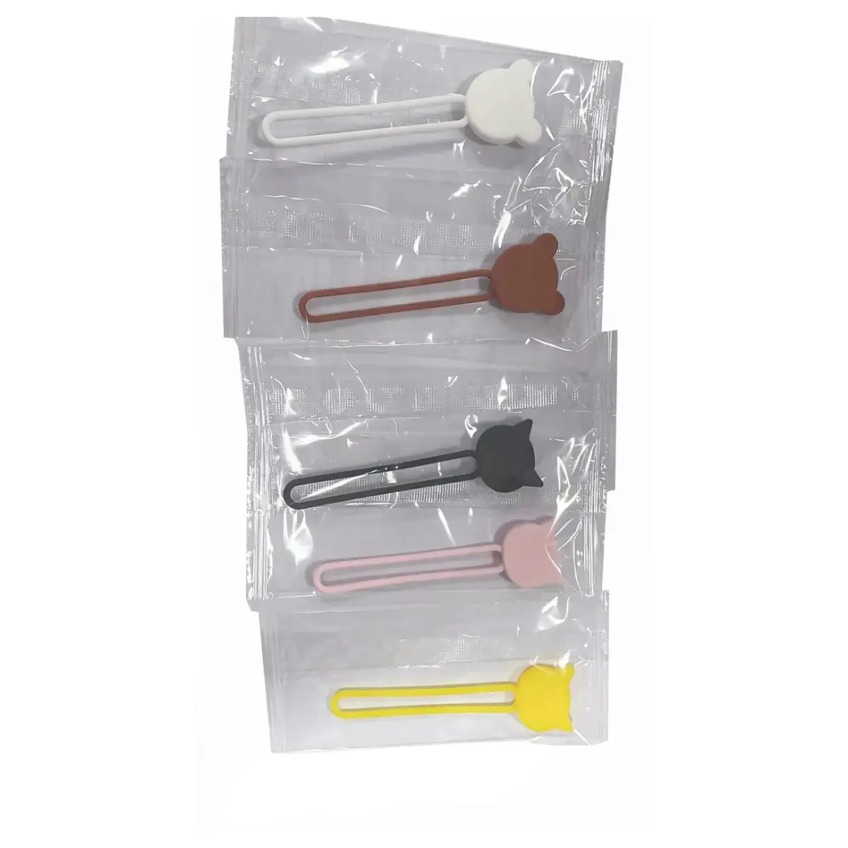 Silicone cable reel - pink