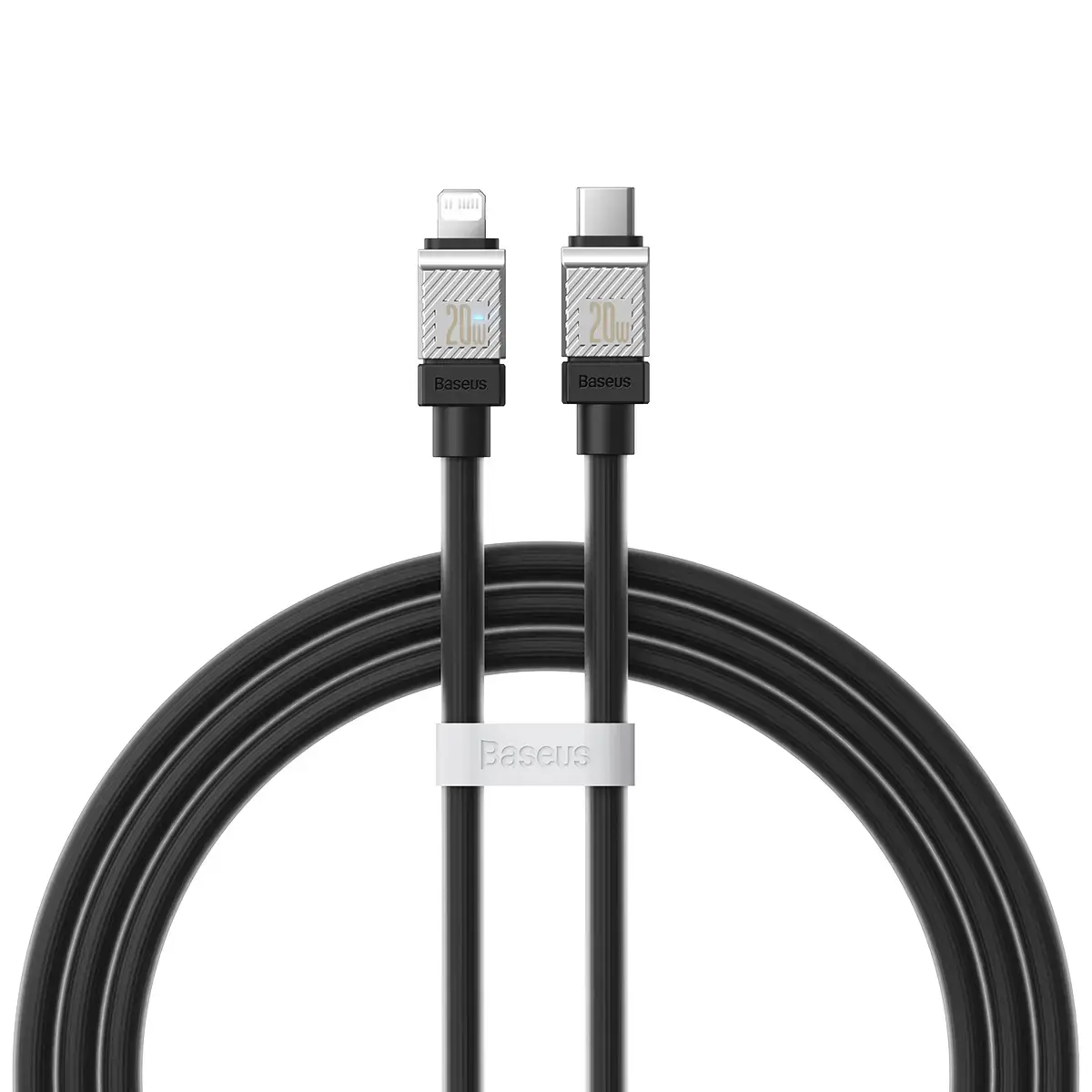 Baseus CoolPlay data transfer and charging cable | USB-C to Lightning | 20W | 1m | black