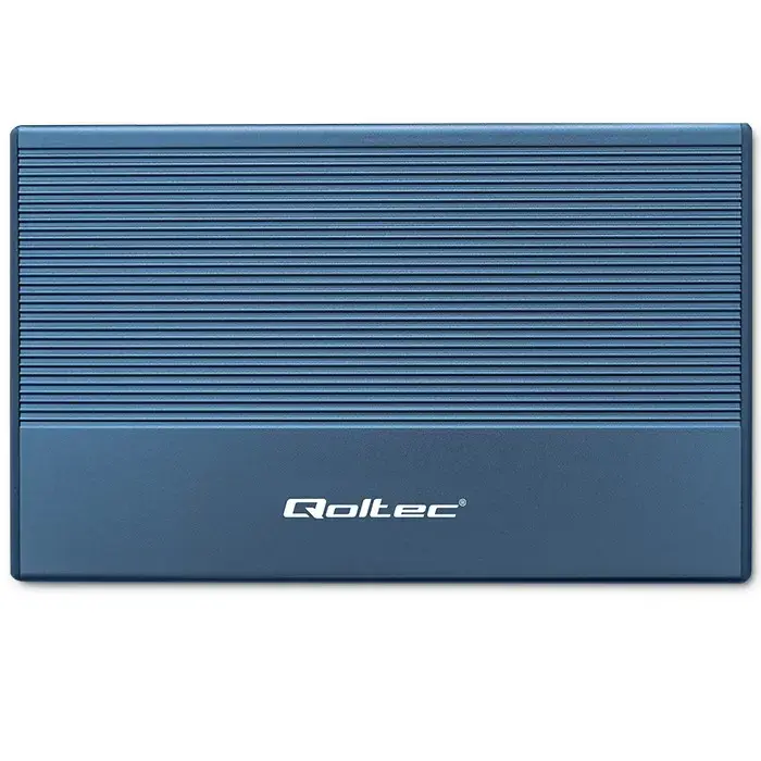 Qoltec Aluminium Enclosure | SSD HDD 2.5'' drive | SATA | USB 3.0 | Super speed 5Gb/s | 2TB | Blue