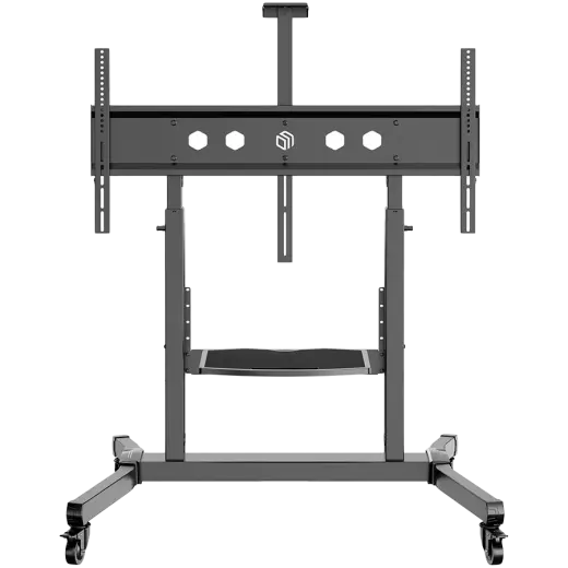ONKRON Mobile TV Stand Rolling TV Cart for 50 to 100-Inch Screens up to 120 kg, black