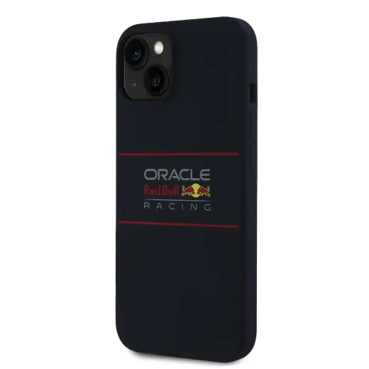 Red Bull Silicone Horizontal Logo telefona maciņš priekš iPhone 13 ar MagSafe atbalstu tumši zils