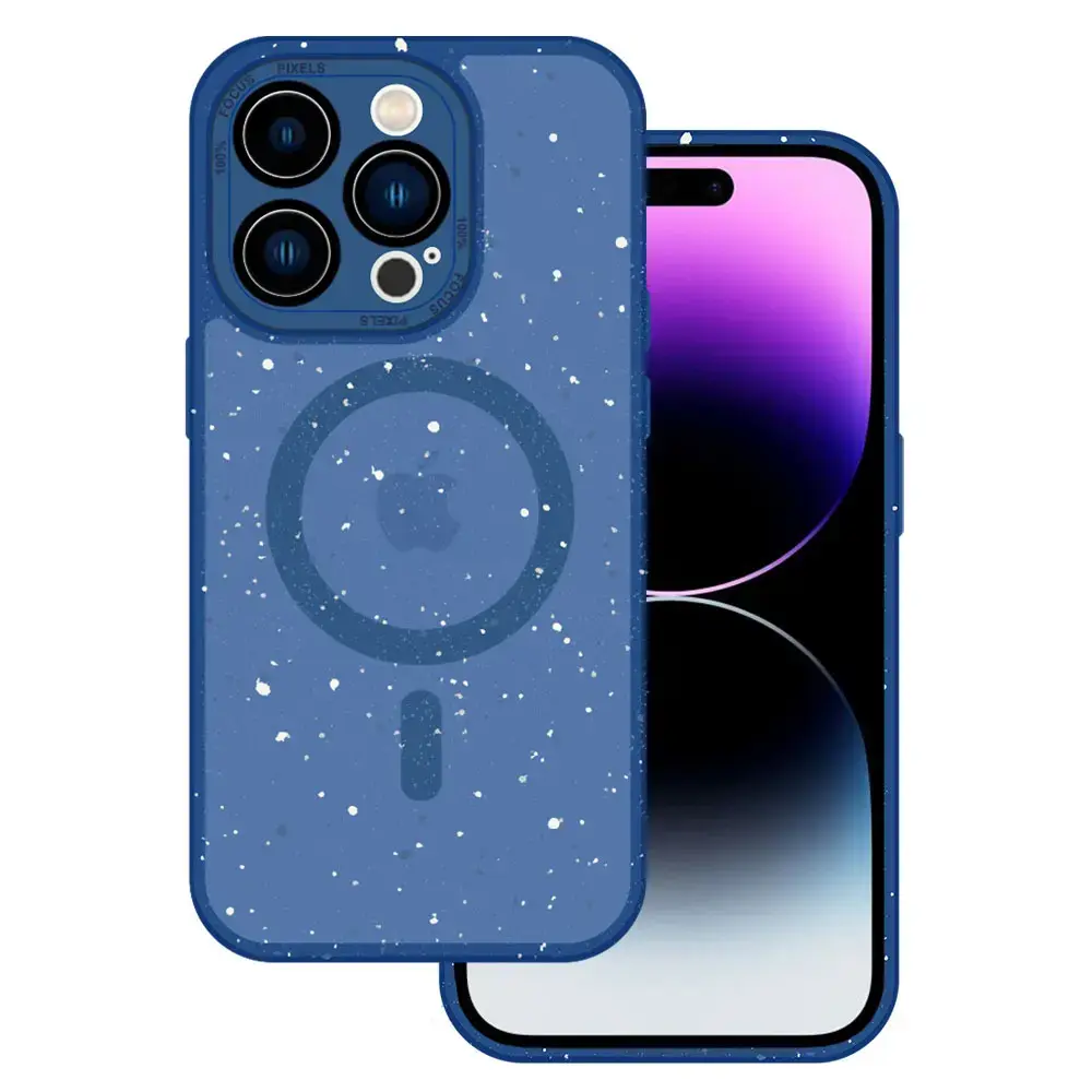 Tel Protect Magnetic Splash Frosted Case for Iphone 15 Pro Navy