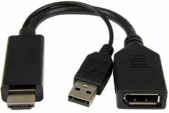 Gmebird Active 4K HDMI to DisplayPort Adapter Black