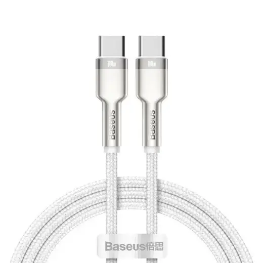 Baseus Cafule data transfer and charging cable | USB-C to USB-C | 100W | 2m | white
