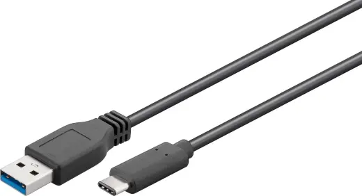 Goobay Sync & Charge Super Speed USB-C to USB A 3.0 charging cable 67890  Round cable  USB-C (male)  USB 3.0 male (type A)  Black