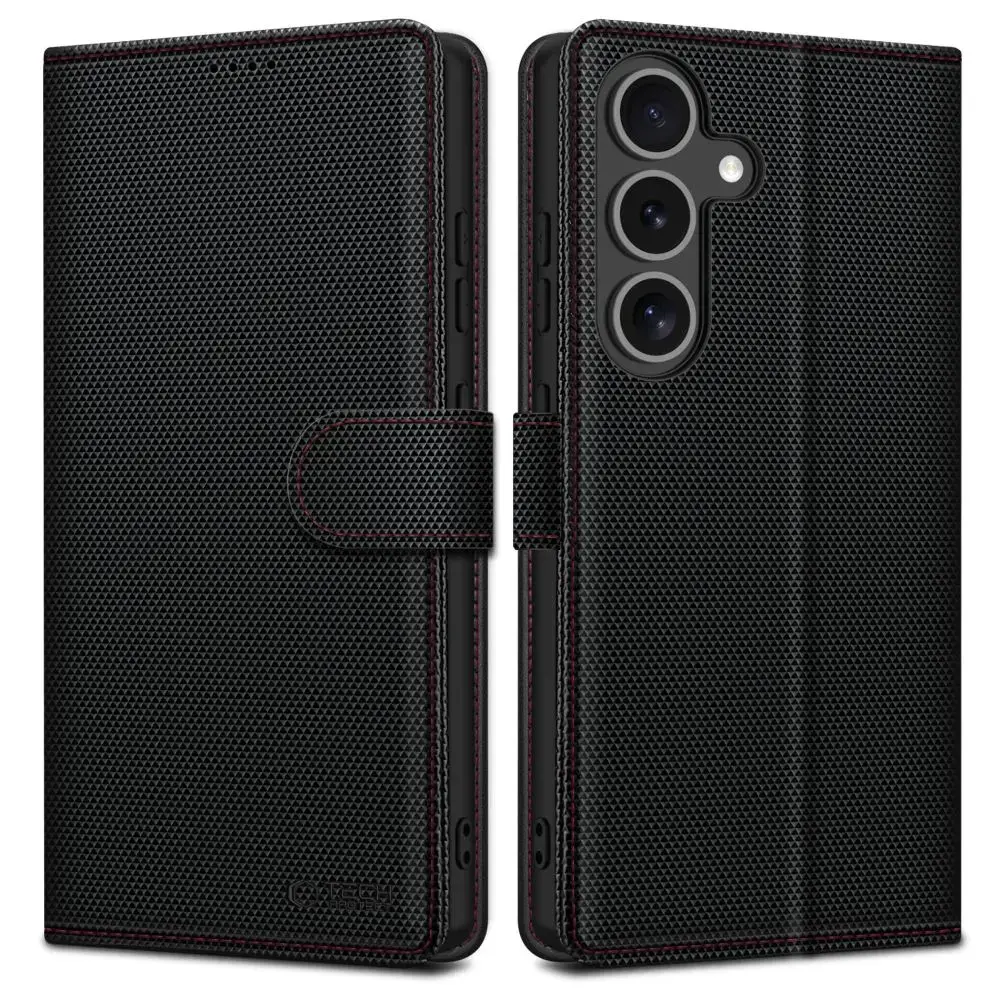 TECH-PROTECT WALLET RS GALAXY S25 BLACK|RED