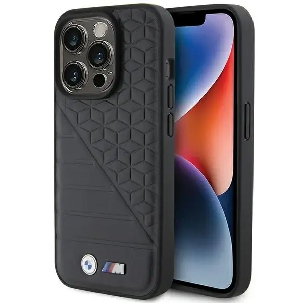 BMW BMHCP15X22PMGK iPhone 15 Pro Max 6.7" czarny|black hardcase Bi Pattern