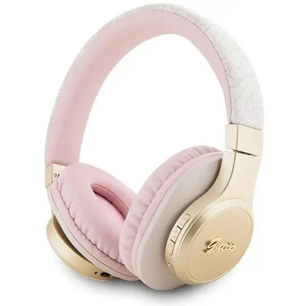 Original Bluetooth Headphones GUESS 4G Script GUBH604GEMP pink
