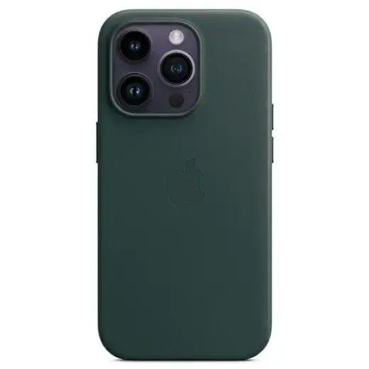 Etui Apple MPPN3ZM|A iPhone 14 Pro Max 6,7" zielony|forest green Leather Case MagSafe