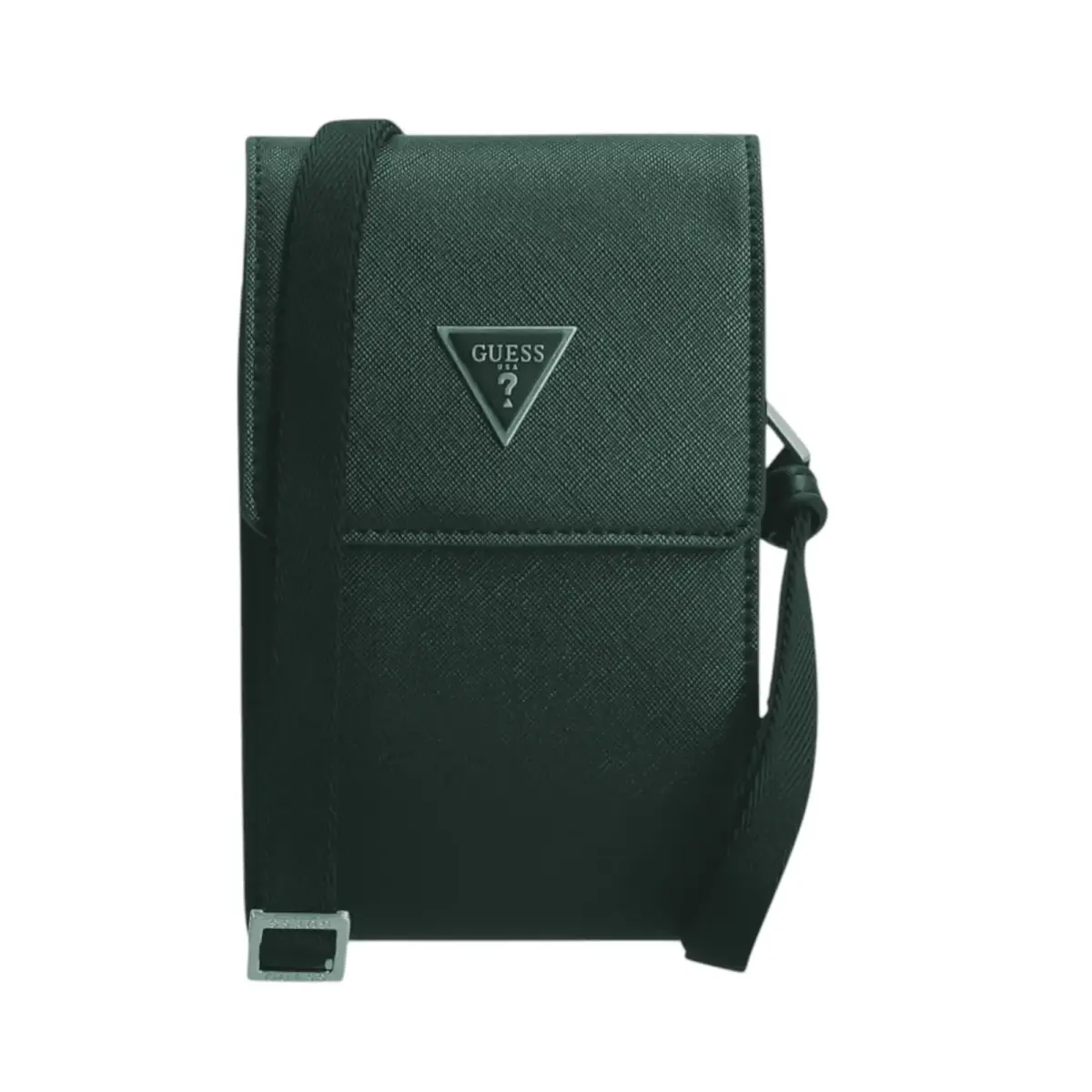 Guess, Certosa, Polyurethane, Textile Crossbody Bag, Grey, HMCERTP2285, 22 x 23.5 x 5 cm, For Men