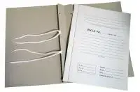 SMLT Folder with 4 holes and tie ribbons, A4 format (LITHUANIAN language)