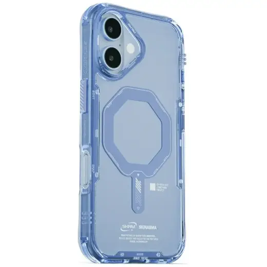 Skinarma Saido dėklas su MagSafe palaikymu telefonui iPhone 17 mėlynas