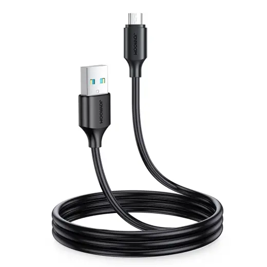 Joyroom S-UM018A9 datu pārraides un uzlādes vads | USB-A uz Micro USB | 12W | 1m | melns