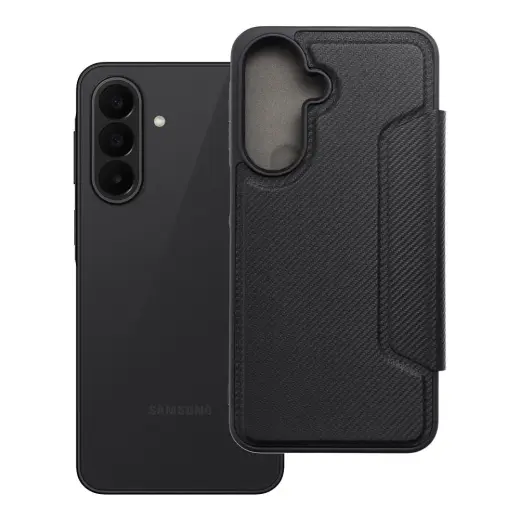 RAZOR grāmatveida maciņš telefonam Samsung Galaxy A27 5G (A276) melns