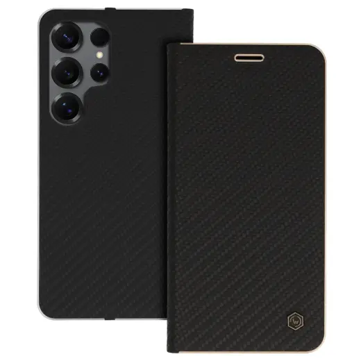 Wonder Frame Carbon Case for Samsung Galaxy S25 Ultra black