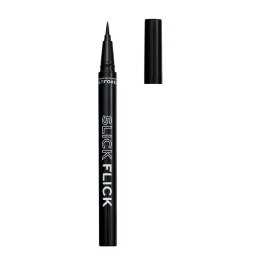Relove By Revolution, Slick Flick, Precise, Gel Eyeliner, Black, 0.8 g