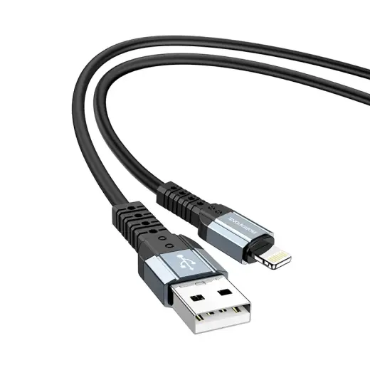 Borofone Cable BX64 Special Silicone - USB to Lightning - 2,4A 1 metre black