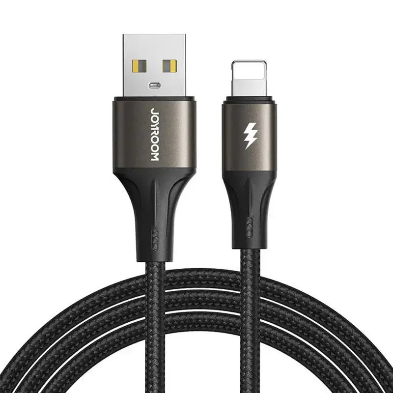 Joyroom SA25-AL3 datu pārraides un uzlādes vads | USB-A uz Lightning | 15W | 1.2m | melns