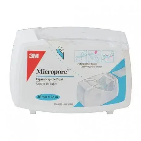 HARTMANN Micropore White Surgical Tape 7.5 x 2.5 cm 3m