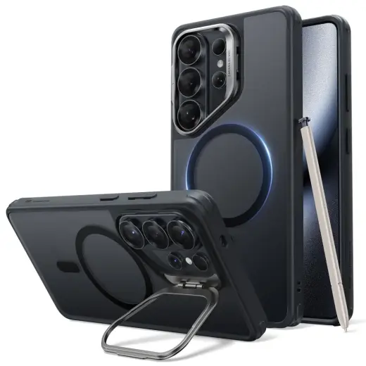 ESR Classic Hybrid чехол и с подставкой для телефона Samsung Galaxy S26 Ultra (S948) чёрный