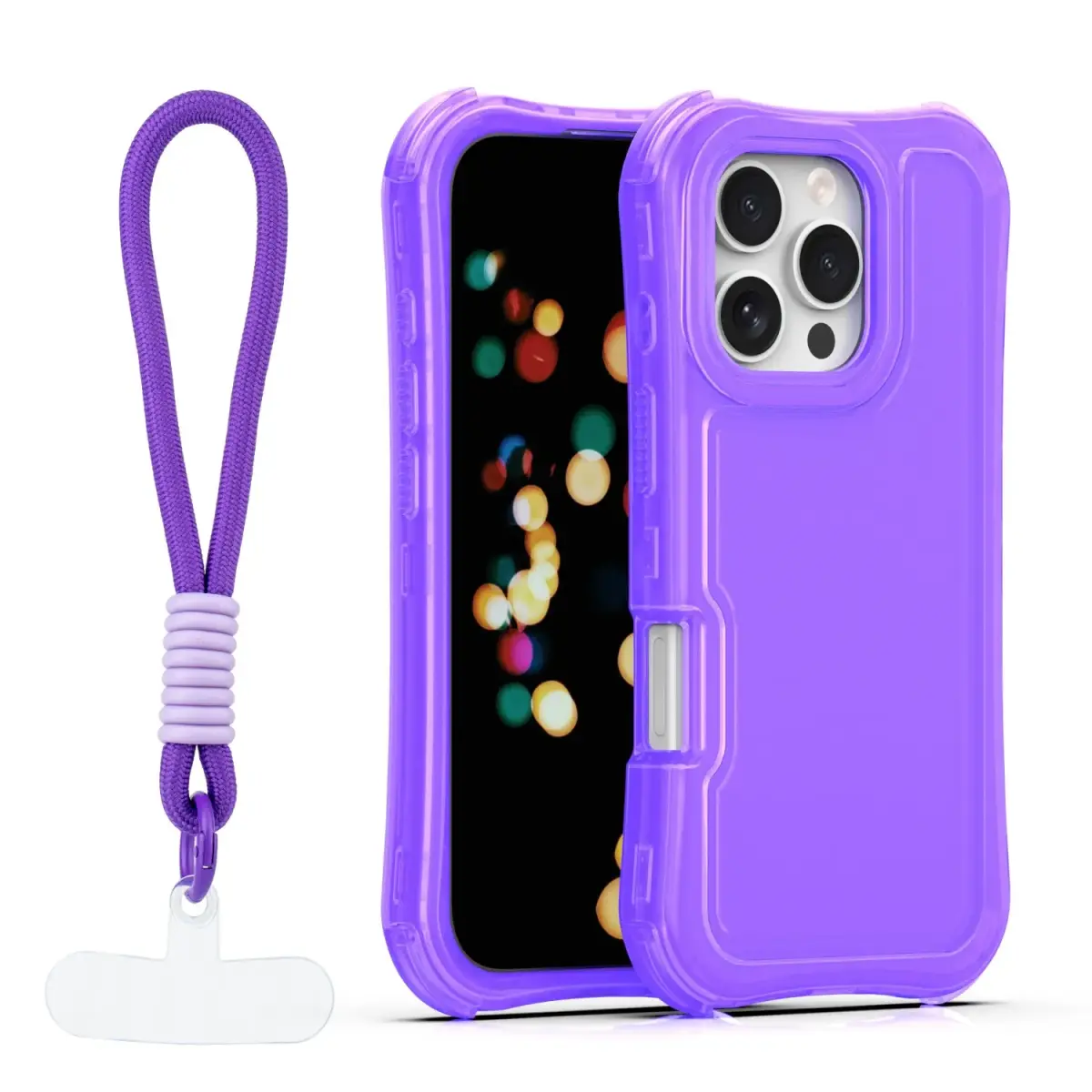 Safepop maciņš ar siksniņu telefonam iPhone 16 Pro Max violets