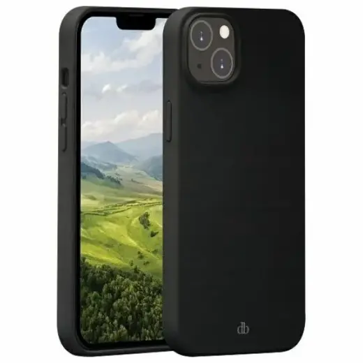 dbramante 1928 Monaco phone case with MagSafe support for iPhone 14 black