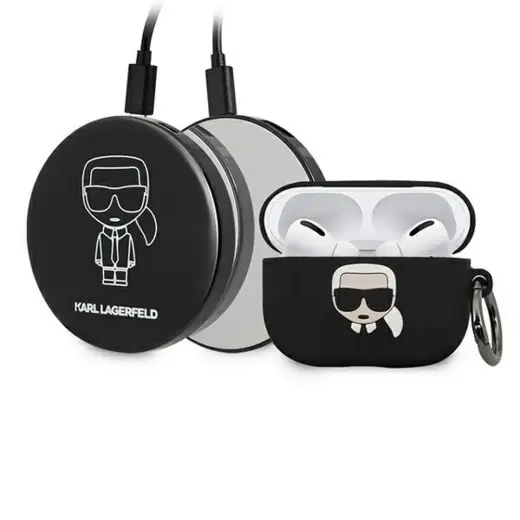 KLBPPBOAPK Karl Lagerfeld Bundle Iconic Case for Airpods Pro + Power Bank