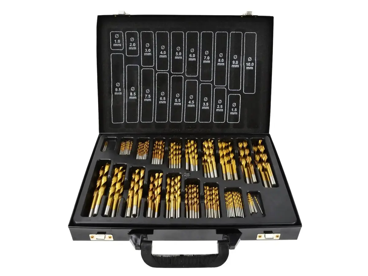 Titanium Drill Bit Set for Metal, 170 pcs (5)