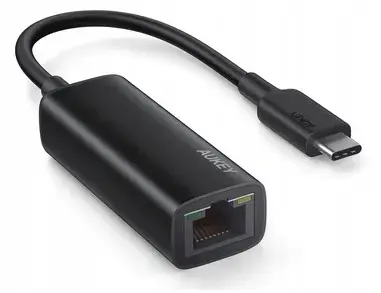Aukey USB-C uz Gigabit Ethernet adapteris melns