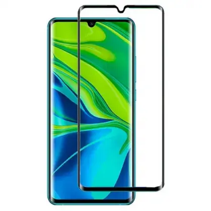 Fusion 5D Защитное стекло на весь экран с рамкой для телефона Xiaomi Mi Note 10 Lite Черное